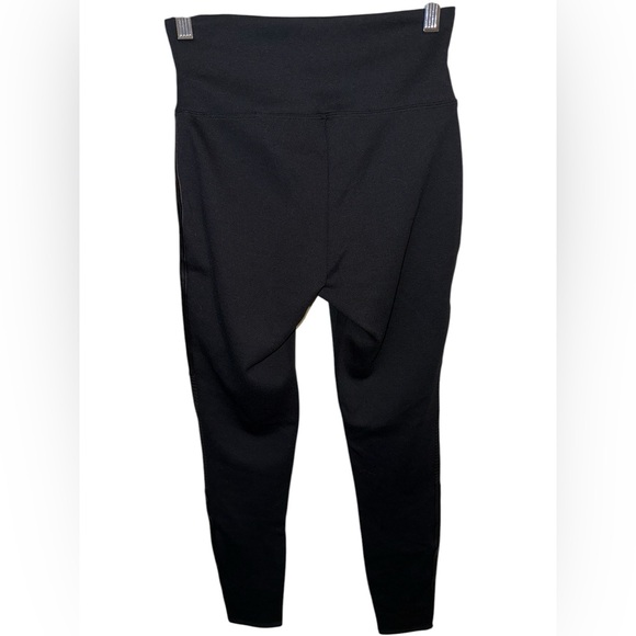 Assets Spanx Leggings Size Small 20305R Moto Faux Leather Ponte Black - Picture 5 of 8